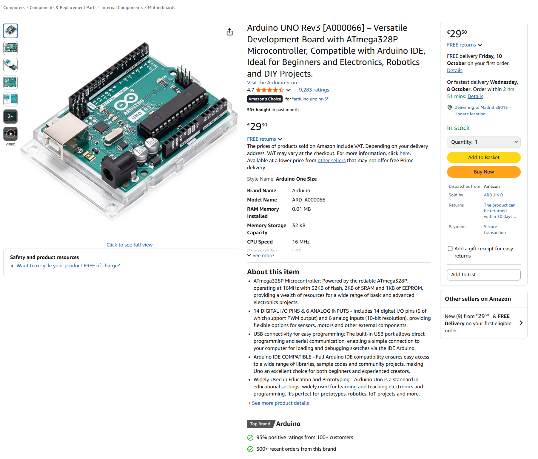 Ardunio Uno Rev3